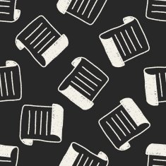 note doodle drawing seamless pattern background