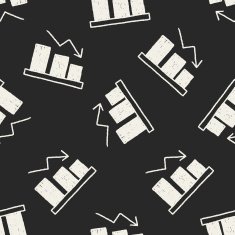 bussiness chart doodle drawing seamless pattern background N4