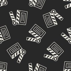 clapboard doodle drawing seamless pattern background