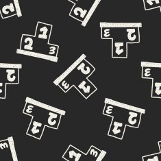 Podium doodle drawing seamless pattern background