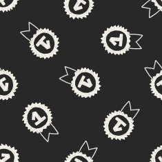 Medal doodle drawing seamless pattern background N2