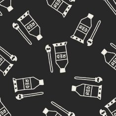 paint doodle drawing seamless pattern background