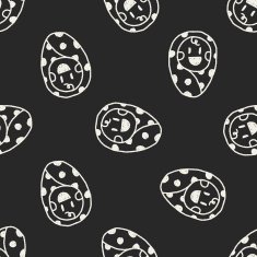 baby doodle drawing seamless pattern background