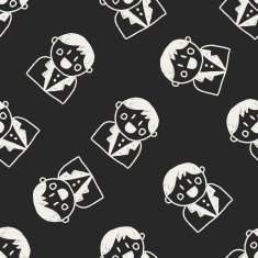 wedding groom doodle drawing seamless pattern background