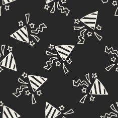 Cracker doodle drawing seamless pattern background N5