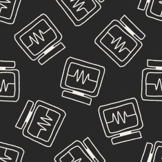 computer doodle drawing seamless pattern background N3