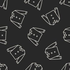 clothes doodle drawing seamless pattern background N2