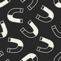 Magnet doodle drawing seamless pattern background N3