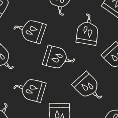 medical drip doodle drawing seamless pattern background N3
