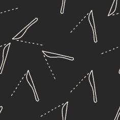 Scalpel doodle drawing seamless pattern background N2