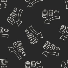 bussiness doodle drawing seamless pattern background N2
