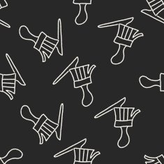 paint brush doodle drawing seamless pattern background N2