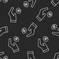 bussiness doodle drawing seamless pattern background N3