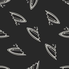 Doodle Surf seamless pattern background N2