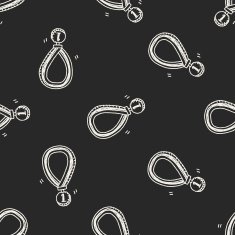 Doodle Medal seamless pattern background N3