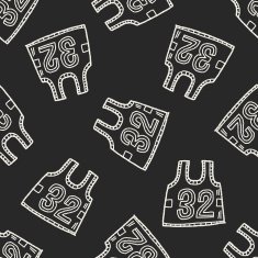 Doodle Jersey seamless pattern background N2