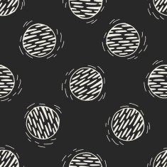 Doodle Planet seamless pattern background