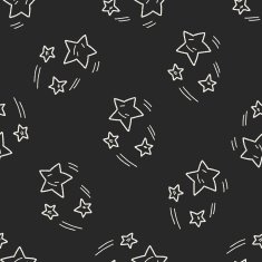Doodle Meteor seamless pattern background N2