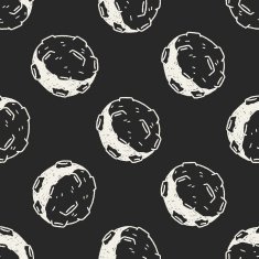 Doodle Meteor seamless pattern background N3