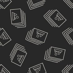 Doodle Photo seamless pattern background N17