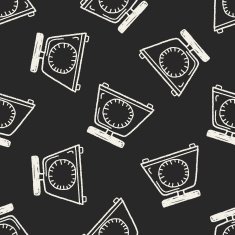 Doodle Scale seamless pattern background