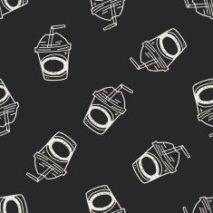 Doodle seamless pattern background N7
