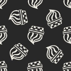 Doodle Icecream seamless pattern background N2