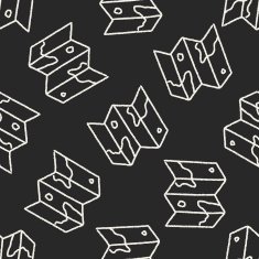 doodle map seamless pattern background N4