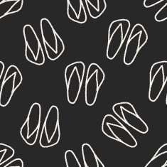 doodle flip flop seamless pattern background