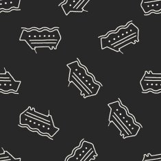 doodle ship seamless pattern background N2