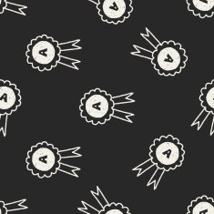 doodle award seamless pattern background