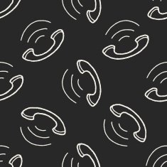 Doodle phone seamless pattern background N3
