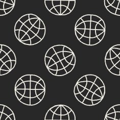 Doodle Globe seamless pattern background N8