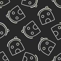 doodle house seamless pattern background N15