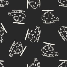 Doodle Helicopters seamless pattern background N3