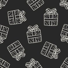 Doodle Gift seamless pattern background