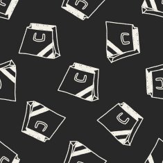 Doodle Bag seamless pattern background
