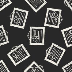 Doodle Reward seamless pattern background