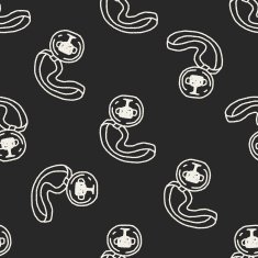 Doodle Reward seamless pattern background N2