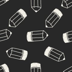 doodle pencil seamless pattern background N2