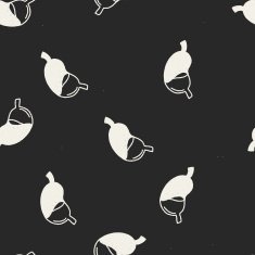 Doodle Stomach seamless pattern background N3