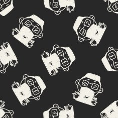 Doodle Surgeon seamless pattern background