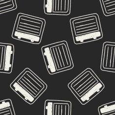 Doodle Notes seamless pattern background