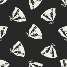 doodle house seamless pattern background N23