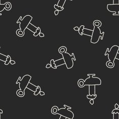 doodle candle seamless pattern background N2