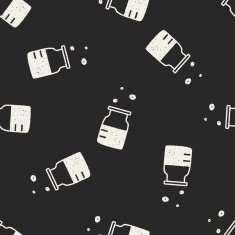 doodle drug seamless pattern background