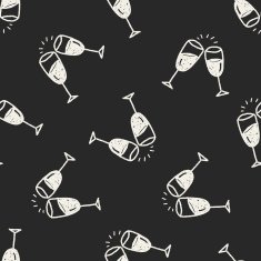 doodle Cheers seamless pattern background N4