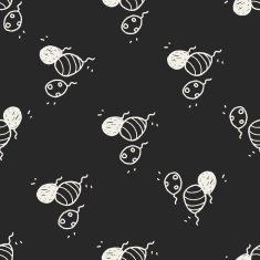 doodle balloon seamless pattern background N5