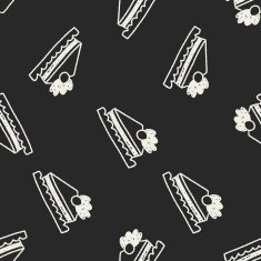 doodle cake seamless pattern background N36