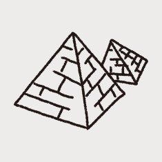 Doodle pyramid N25